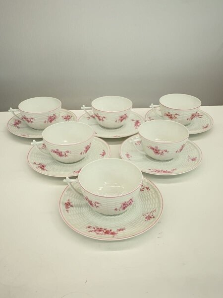 LIMOGES(リモージュ) / カップ&ソーサー/6点セット/WHT/花柄
