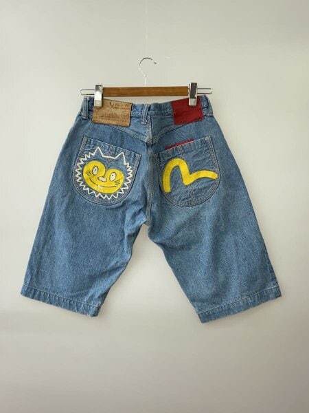 EVISU(エヴィス) / ヤマネ/ミッキー刺繍/ショートパンツ/32/コットン