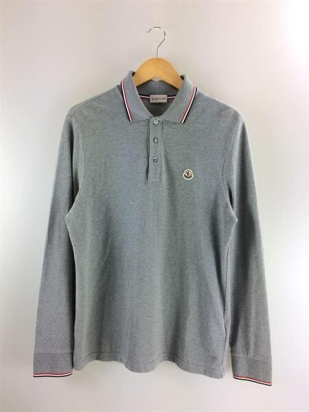 モンクレール　長袖　ポロシャツ　ダークグレー　Sサイズ MONCLER(モンクレール) / 長袖ポロシャツ/L/コットン/GRY/D20918348000