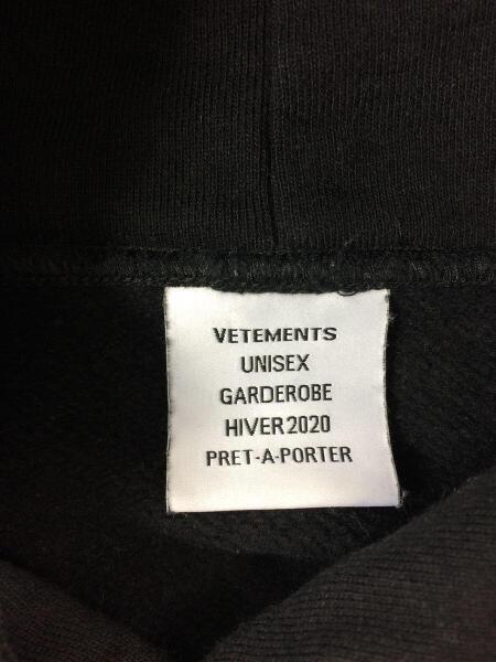 VETEMENTS(ヴェトモン) / パーカー/Vegan Pig/S/コットン/BLK 