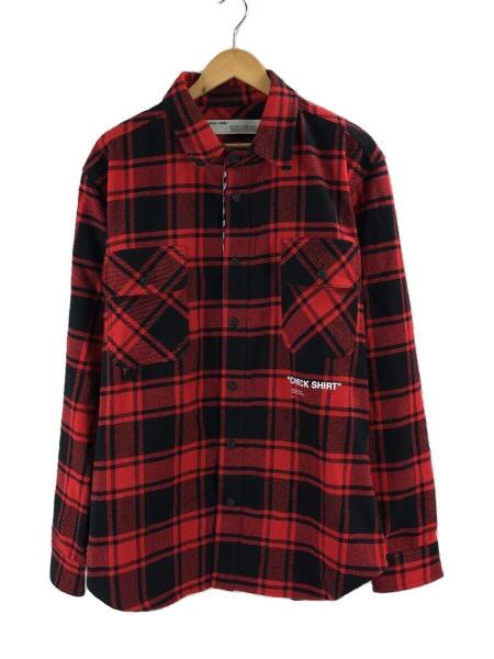 OFF-WHITE(オフホワイト) / チェックフランネル長袖シャツ/L/コットン 