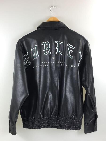 Hurley(ハーレー) / フェイクレザージャケット/M/フェイクレザー/BLK 
