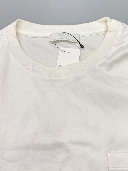 PRADA(プラダ) / Tシャツ/XXL/コットン/WHT/無地/UJN658 R201 1WQE