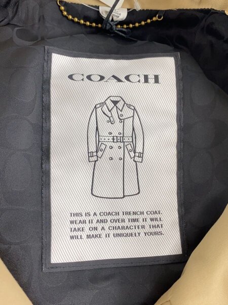 COACH(コーチ) / トレンチコート/XS/コットン/BEG/無地/C9723 | 古着の