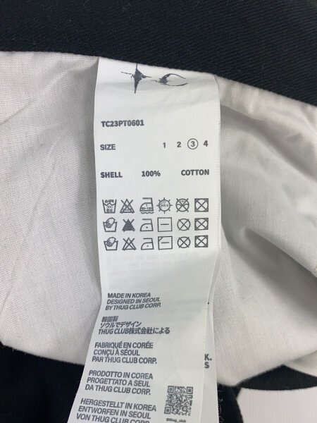 Thug Club(サグクラブ) / スタッズパンツ/ボトム/3/コットン/BLK/無地