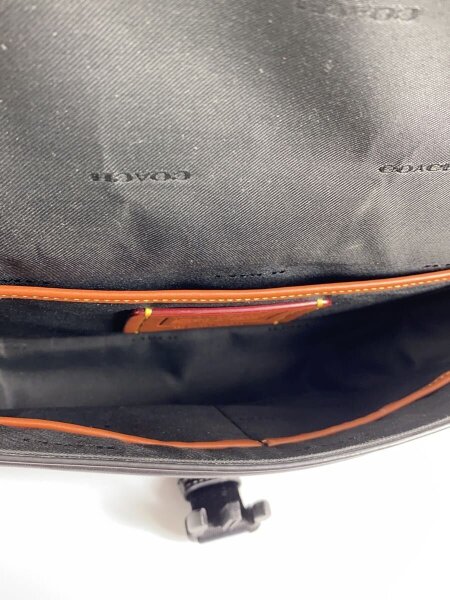 COACH(コーチ) / メッセンジャーバッグ/ショルダーバッグ/レザー/BLK