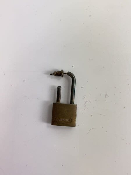 AMBUSH(アンブッシュ) / SMALL PADLOCK EARRING/ピアス/SV925/SLV 