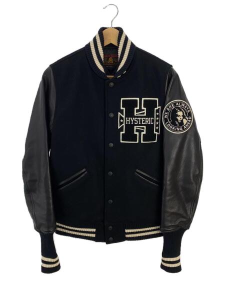 HYSTERIC GLAMOUR◇スタジャン/L/ウール/BLK 府中店Hysteric Glamour 