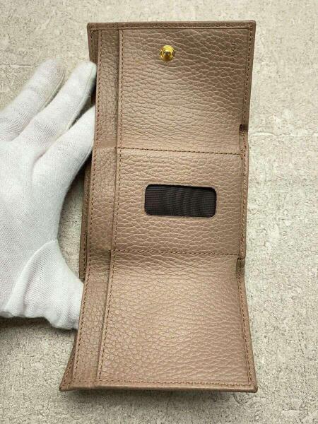GUCCI(グッチ) / グッチ/3つ折り財布/BEG/レディース/524672・203887