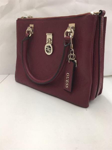 GUESS(ゲス) / トートバッグ/レザー/赤/レッド/総柄 | 中古品の販売 