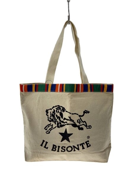 IL BISONTE(イルビゾンテ) / トートバッグ/キャンバス/アイボリー/無地 