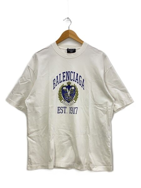 BALENCIAGA◇Tシャツ/XL/コットン/WHT/jp57 2021 00430 BALENCIAGA