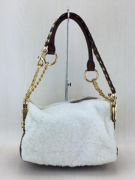 sacai(サカイ) / ムートンボアショルダーバッグ/レザー/WHT/無地/S003  