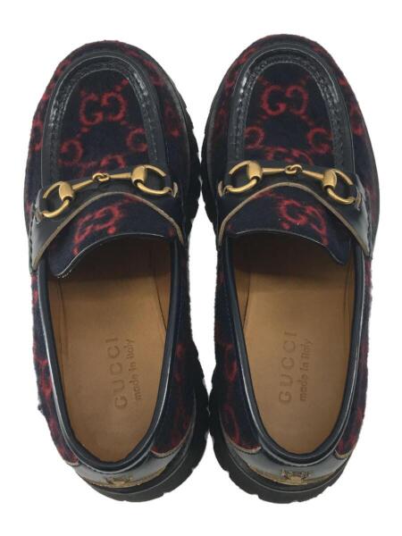 GUCCI(グッチ) / GGホースビットローファー/598312/25.5cm/NVY/ | 中古 