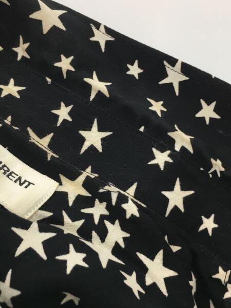 SAINT LAURENT(サンローラン) / 長袖シャツ/37/レーヨン/星柄/BLK 
