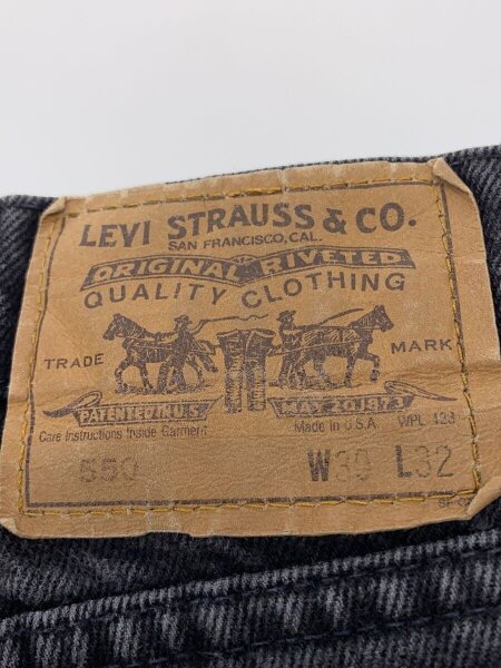 Levi's(リーバイス) / 後染め/USA製/90s/ボトム/30/デニム/BLK/40550