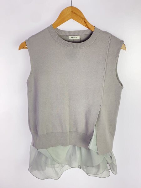 FRAY I.D(フレイアイディー) / 23SS/ラッフルフリルレイヤーニット 