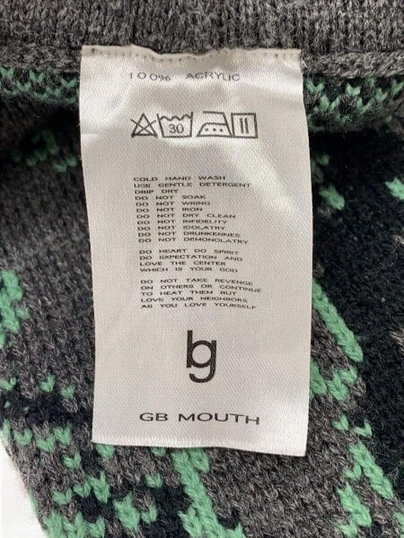 gb mouth 藻 ニットパンツ knit pants 2025，お得