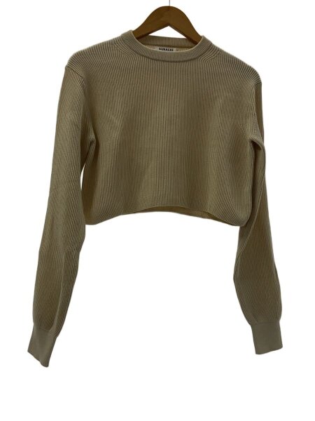 トップス Auralee 25ss flat yarn rib knit p/o ivor AURALEE FLAT