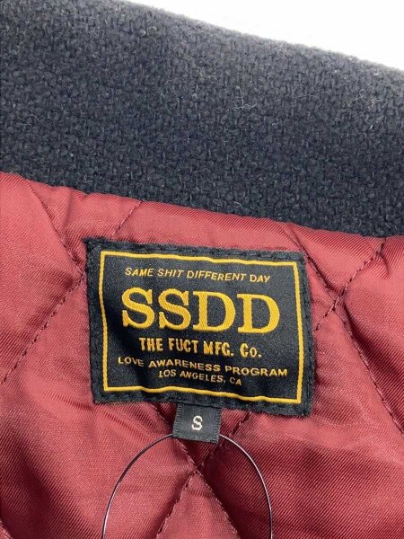 FUCT(ファクト) / SSDD/12AW/DEALERS MC JACKET/スタジャン/S/ウール 