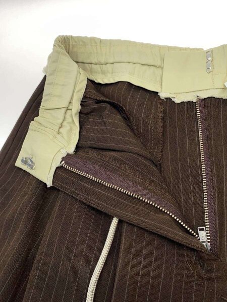 anuke(アンヌーク) / Bicolor Stripe Pants/36/ポリエステル/BRW