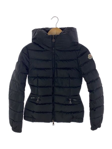 MONCLER◇ダウンジャケット/O/ナイロン/BLK/無地 MONCLER◇ダウン 