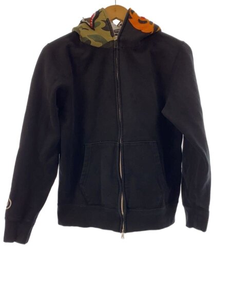 A BATHING APE(アベイシングエイプ) / ジップパーカー/S/コットン/BLK 