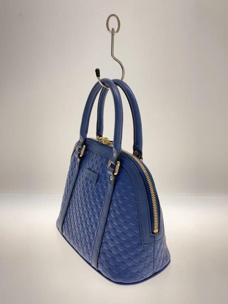 GUCCI(グッチ) / マイクログッチシマ/ハンドバッグ/レザー/NVY/449654 