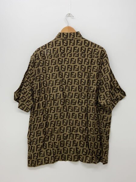 FENDI(フェンディ) / 半袖シャツ/42/レーヨン/BRW/総柄/fs0770 FENDI(フェンディ) / 半袖シャツ/42/レーヨン/BRW/総柄/fs0770