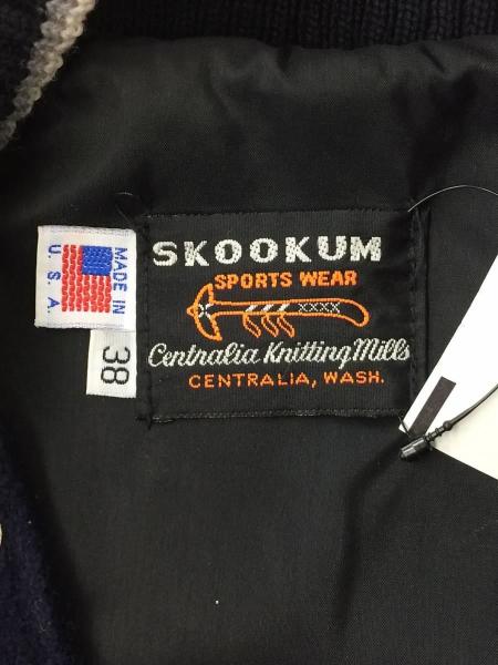 SKOOKUM / スタジャン/38/--/BLK SKOOKUM(スクーカム) / スタジャン/38