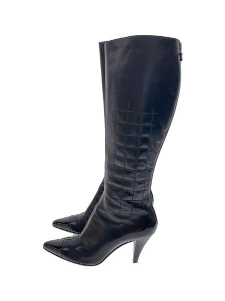 CHANEL(シャネル) / ロングブーツ/37.5/BLK | 中古品の販売・通販なら 