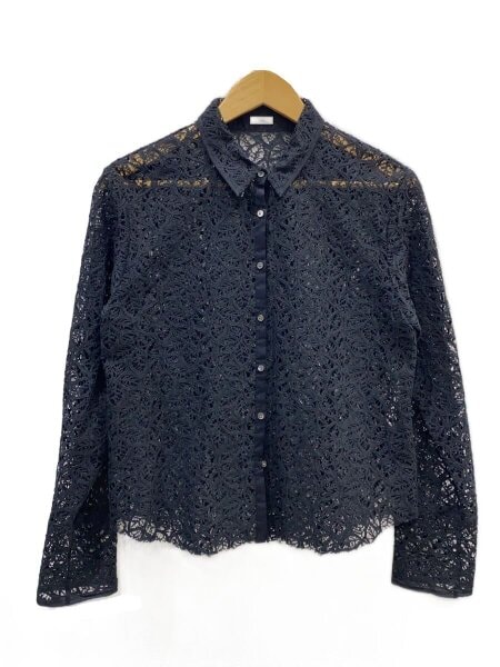 IENA(イエナ) / 24SS/ラッセルレースシャツ/FREE/コットン/BLK/24-050 