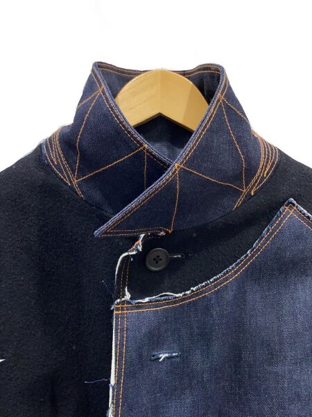 khoki fallcoat 1stシーズン KHOKI(コッキ) / fall coat/コート/ウール/BLK/19aw-co-01/欠品有