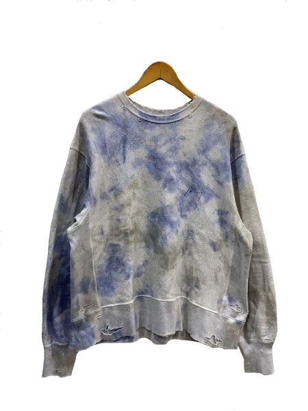 ANCELLM(アンセルム) / 24SS/MARBLING SWEAT SHIRT/1/コットン/GRY/ANC 