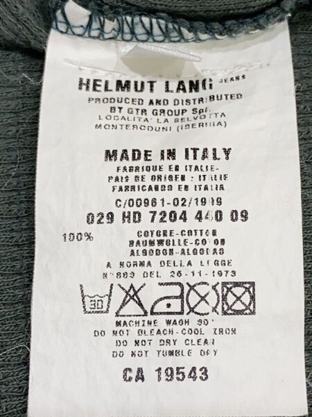 Helmut Lang(ヘルムートラング) / 1998/本人期/Backstage T-shirt/XS 