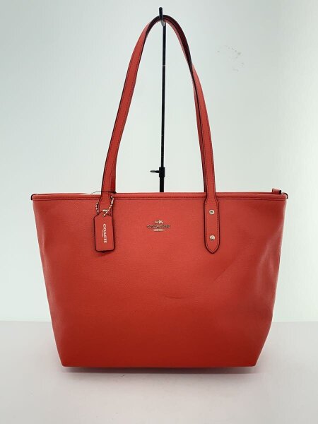 COACH(コーチ) / トートバッグ_レッド/レザー/RED | 中古品の販売 