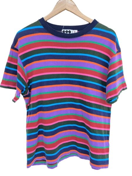 FINESSE(フィネス) / 90s/Tシャツ/L/コットン/マルチカラー/ボーダー 