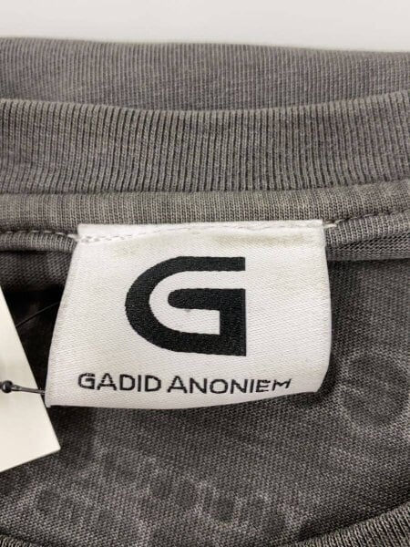 GADID ANONIEM Tシャツ GRAY SIZE1 GADID ANONIEM(ガディッドアノニム) / Tシャツ/O/コットン/グレー/HOLO