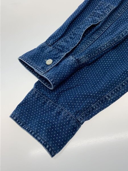 RRL(ダブルアールエル) / INDIGO DOT SHIRT/XS/コットン/IDG/ドット 