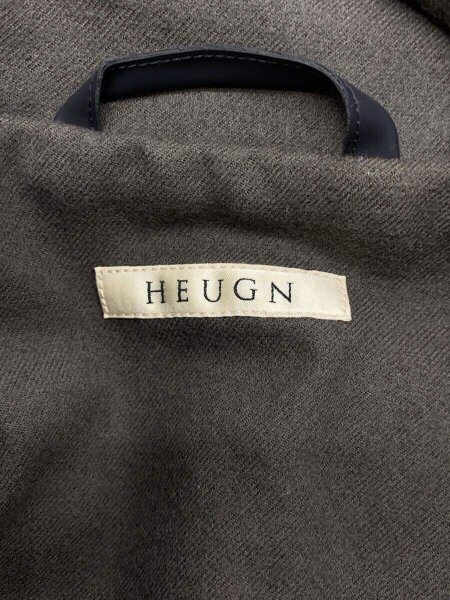 HEUGN(ユーゲン) / Ben/Coating Hood Blouson/2/ポリエステル/グレー 