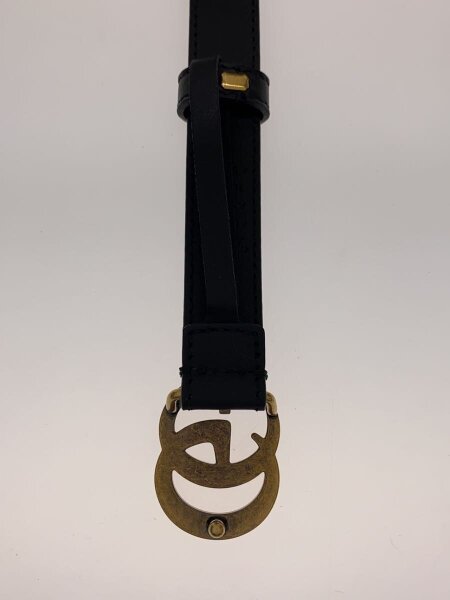 GUCCI(グッチ) / ダブルGスリムベルト/レザー/BLK/レディース/40917