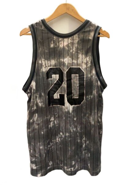 Supreme / タンクトップ/M/ポリエステル/KHK/総柄/20AW/DyedBasketballJersey Supreme(シュプリーム) / タンクトップ/M/ポリエステル/KHK/総柄/20AW