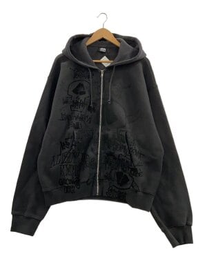 STUSSY(ステューシー) / STOCK LOGO ZIP HOODIE/シミ有/ジップパーカー