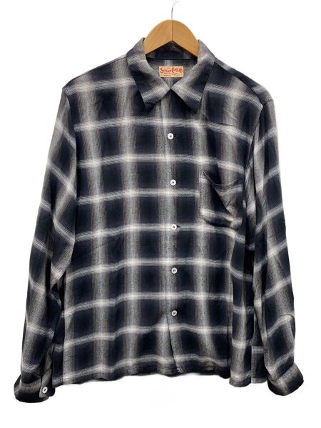 【加古川店】 中古 SUGAR CANE | シュガーケーン 長袖シャツ RAYON OMBRE CHECK OPEN SHIRT SC29120 サイズ：M 【101】 SUGAR CANE(シュガーケイン) / RAYON OMBRE CHECK OPEN SHIRT/長袖