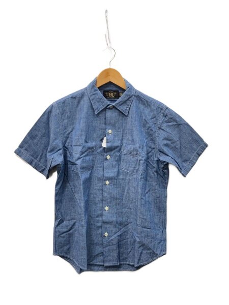RRL ダブルアールエル Fenton S/S Camp Shirt シャンブレーショートスリーブキャンプシャツ 782819222001 S BLUE Double RL 半袖 トップス【中古】【RRL】 RRL(ダブルアールエル) / S/S シャンブレーシャツ/半袖シャツ/コットン