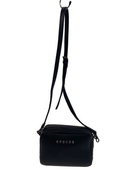 CRONOS / ショルダーバッグ/フェイクレザー/BLK CRONOS(クロノス