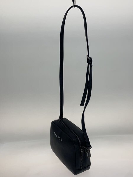 CRONOS / ショルダーバッグ/フェイクレザー/BLK CRONOS(クロノス
