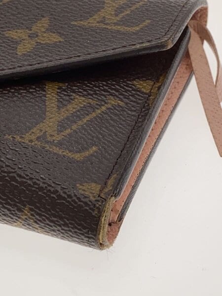 LOUIS VUITTON / ポルト・フォイユ・ヴィクトリーヌ_モノグラム・キャンバス_ローズバレリーヌ/PVC/BRW/総柄/レデ LOUIS VUITTON(ルイヴィトン) / ポルト・フォイユ・ヴィクトリーヌ_