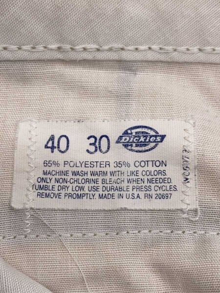 DICKIES(ディッキーズ) / 80s/チビタグ/ボトム/40/ポリエステル/BEG