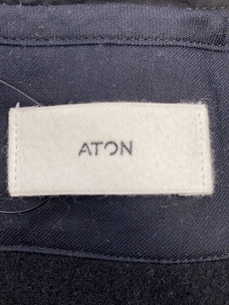 ATON(エイトン) / モッズコート/6/ポリエステル/BLK/24AW/AIR WEATHER